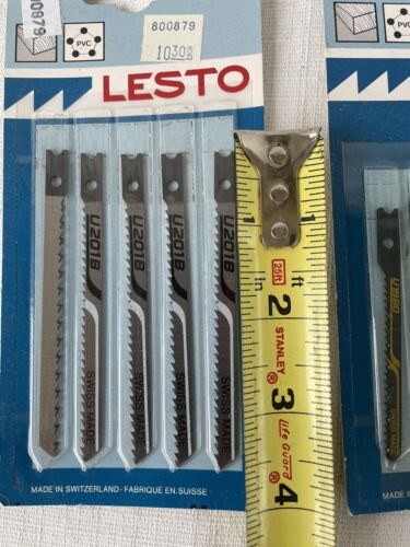 Lesto Jig Saw Blades ~U201B & U19BO ~ 2 Packs/10 Blades Swiss Made WOOD PVC - Picture 2 of 4