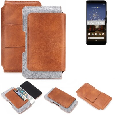 Holster für Google Pixel 3a Gürteltasche Filz Schutz-Hülle