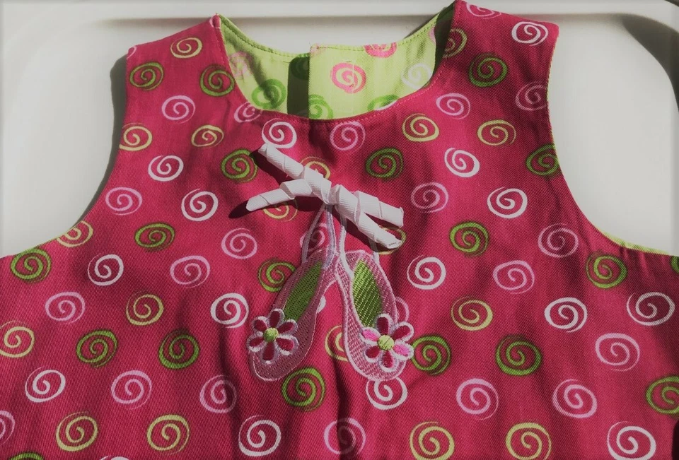 New 2pc Boutique Chez Ami Patsy Aiken Ballet Shoes Jumper Dress Tights 6X 7 NWT - Image 3 of 4