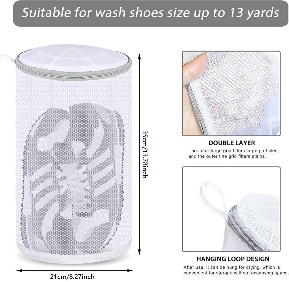 Generic Shoe Wash Bags, Shoe Bag For Washing Machine, Reusable And Durable Zipper Plush Shoe Laundry Bag, Shoe Cleaner For Shoes, Sneakers, Trainers, Tennis Shoes, Slippers | Best Price KSA | Riyadh, Jeddah