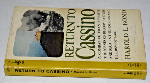 RETURN TO CASSINO by Harold L. Bond 1965 Paperback Revisit Scenes Combat Battle - Picture 3 of 8