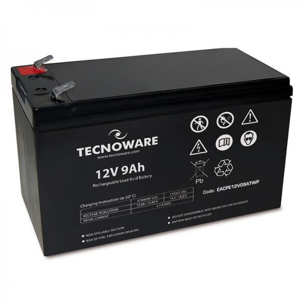 Tecnoware Batteria 12V 9AH FASTON 6,3 MM EACPE12V09ATWP