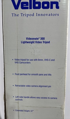 Velbon Videomate 300 Tripod Lightweight Video Tripod Aluminum - 57" Inches - Picture 13 of 13