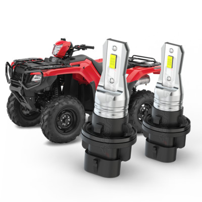 2 SUPER LED Headlight For Honda ATV UTV Fits 34901-HP5-601 34901-HN5-M40 Bulbs