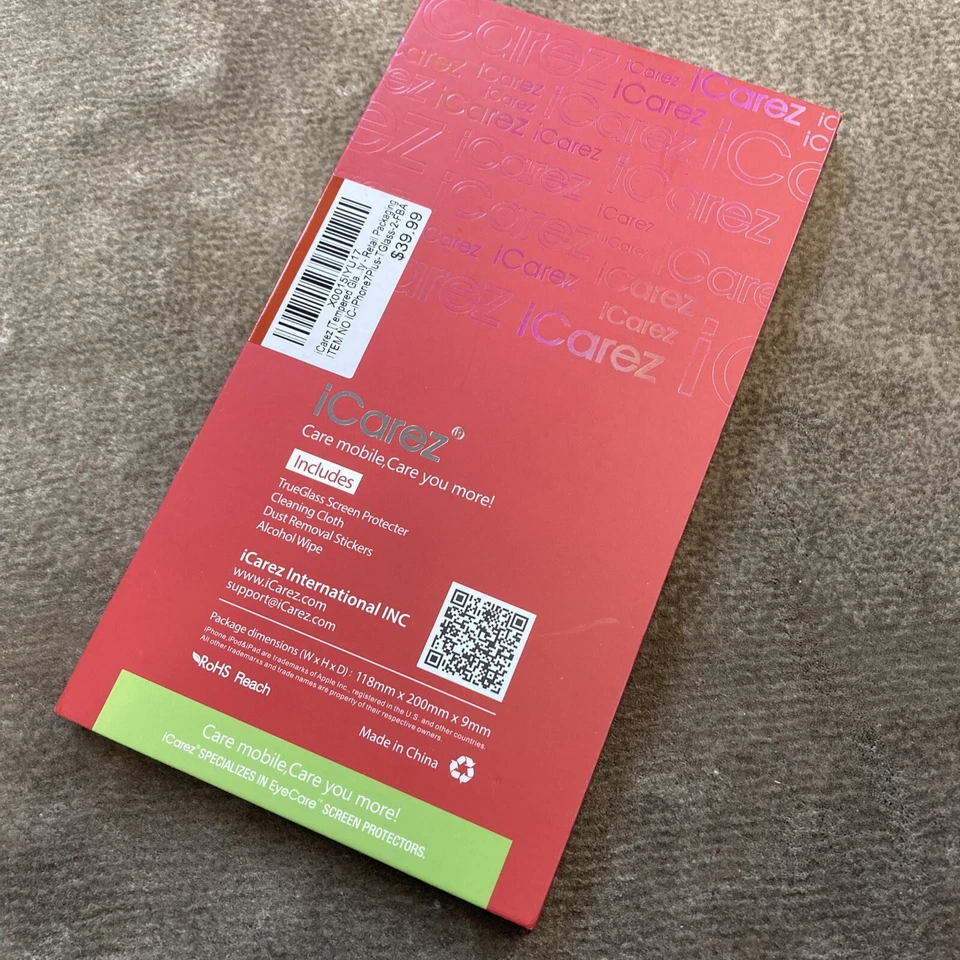 Protector de pantalla de vidrio templado True Glass Pro para iPhone 7 Plus / 8 Plus iCarez Foto 2 de 4