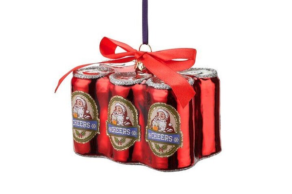 Gift Company: HäNger Sixpack Bierdosen 8,9X6,5X6 Cm, Weihnachten, Baumschmuck-image