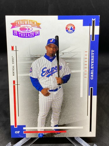 2004 Donruss Throwback Threads #024/100 Carl Everett #118 Expos - 第 1/3 張圖片