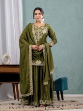 Bollywood Pakistani Designer Salwar Kameez Indian Women Party Wear Sharara Suit