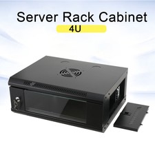 4U Rack Mount 22" Rack Case Equipment Deep Drawer Lockable With 2 Keys Black
