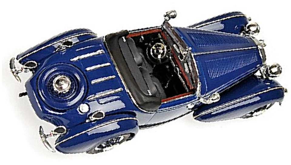 Horch 855 Special Roadster 1938 Blue Limited Edition 336 pcs. 1:43 Minichamps - Image 2 of 4