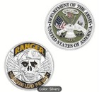 U.S. ARMY, RANGER, CHALLENGE COIN, SILVER. Free Shipping — photo 1