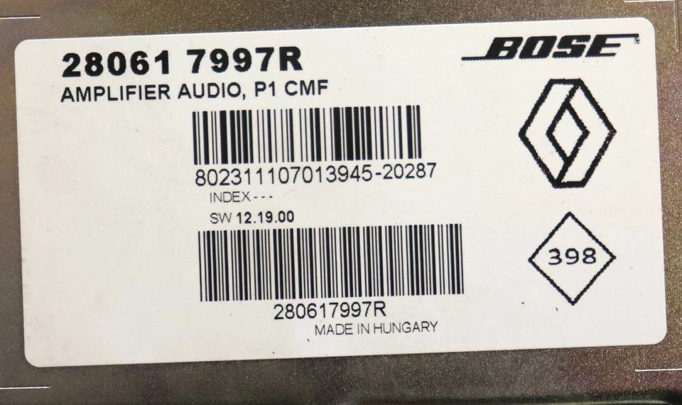 Renault Captur 2 II HF JB/JE 280617997R BOSE Verstärker Amplifier Endstufe - Bild 2 von 2