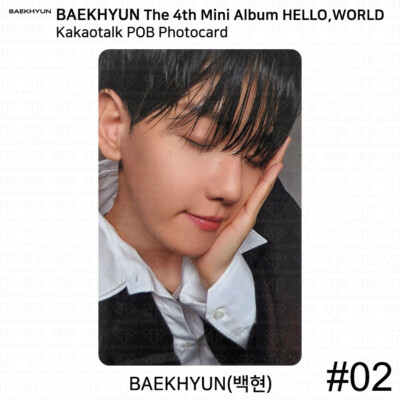 EXO Baekhyun 4th Mini Album Hello, World POB Photocard KT4 Yes24