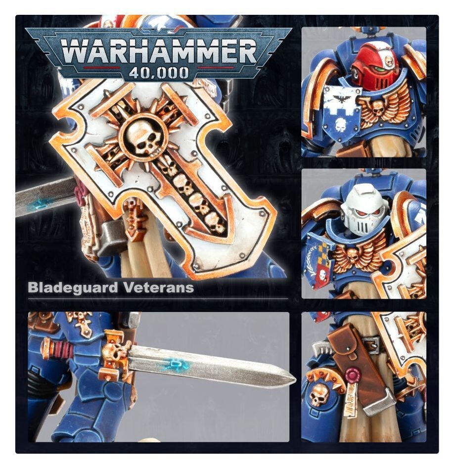 Warhammer 40000 Space Marines / Bladeguard Veterans - Adeptus Astartes: Space Ma - Foto 11