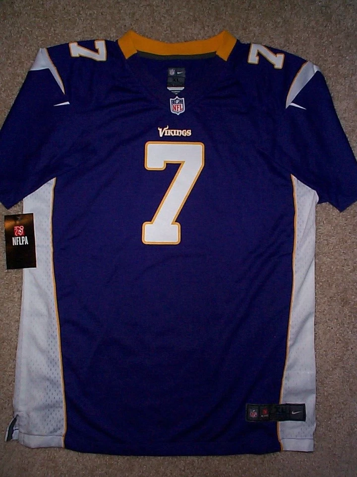 Nike Minnesota Vikings CHRISTIAN PONDER NFL Jersey JUVENTUD NIÑOS NIÑOS NIÑOS (xl 18-20) Foto 2 de 2