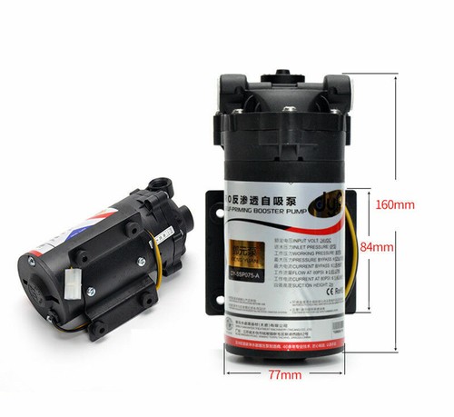 24V Water Purifier Diaphragm Pump RO Booster Pump 50G / 75G / 100G / 400G - Picture 4 of 12