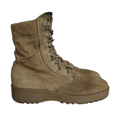 Hot Weather Army Combat Boots Coyote Tan #798 Men s Size 9.5R Vibram Sole