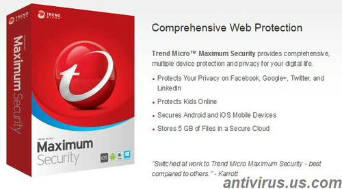 LOT of  10 TREND MICRO MAXIMUM SECURITY -  1 Year for 3 PC