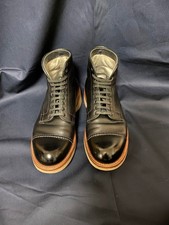 Alden Shoes shrink leather lace up boots brack Size US 6.5 B/D Unused from japan