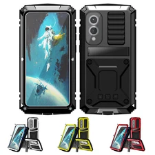 Shockproof Heavy Duty Metal Stand Case Cover for Samsung Galaxy S25 Edge (2025)