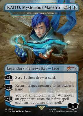 MTG JACE, UNRAVELER OF SECRETS (KAITO, MYSTERIOUS MAESTRO) Secret Lair NM
