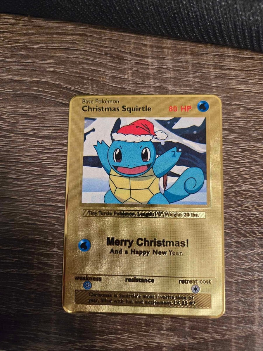 Squirtle Pokemon Card Christmas Rainbow GX EX GX ACG V M67