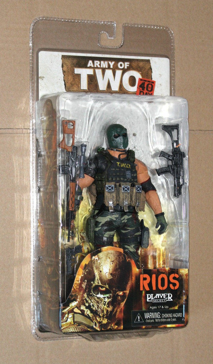 NECA ARMY OF TWO 40TH DAY RIOS PLAYER SELECT ACTION FIGURE FIGUR