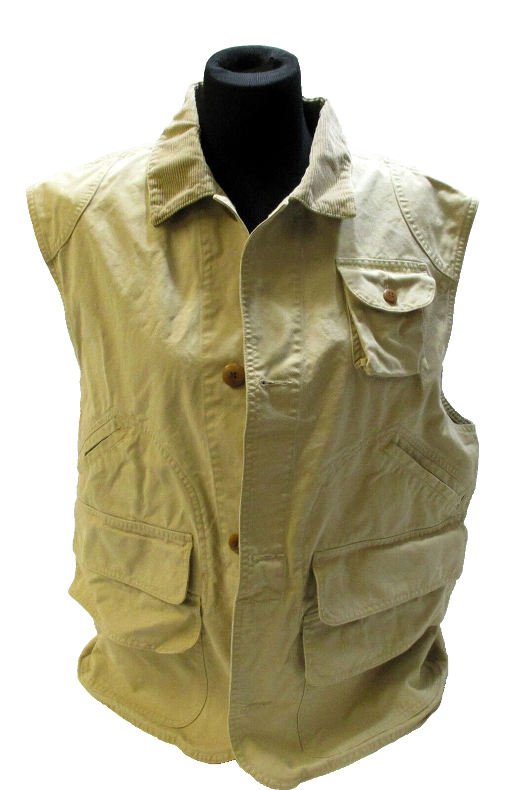 90s Polo Ralph Lauren Fishing Hunting Utility Vest Size Large Vintage