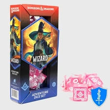 Wizard Class Dice - Set of 16 Fuchsia - Sirius Dice D&D RPG