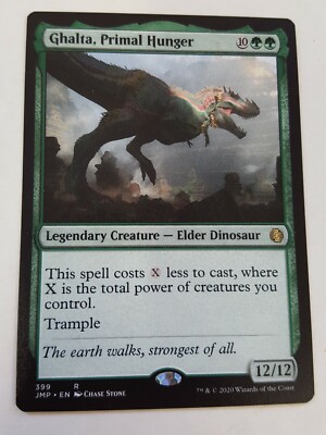 1x GHALTA, PRIMAL HUNGER - Dinosaurier - Starthilfe/Spiel - MTG - Magic the Gathering