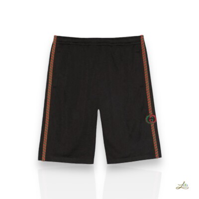 Gucci Patch Detail Mesh Bermuda Shorts Gr. S