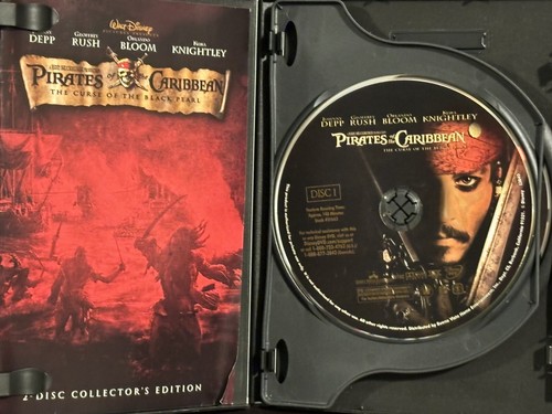 Pirates of the Caribbean Johnny Depp Like New Disney 3 DVD Lot Orlando Bloom - Picture 3 of 9