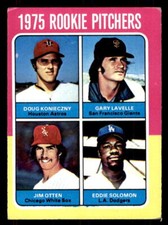1975 Topps #624 Rookie Pitchers VG