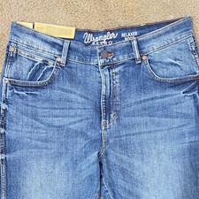 Wrangler Retro Relaxed Boot Men's Blue Medium Wash Denim Jeans 33x32