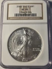 2003 American Silver Eagle NGC MS69 Brown Label -Blast White Gem!