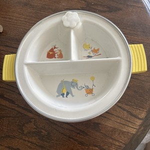 Vintage Baby  Divided Serving Dish with Warming Container