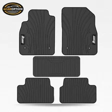 Fits 08-16 Chevy Cruze Latex Floor Mats Carpets Liner Front Rear Black 5PC