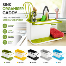 Sink Tidy Caddy &ndash; Kitchen Sink Organiser with Removable Drip for Detergent Brush