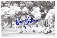 DAN PASTORINI Signed 4X6 Photo NFL Football HOUSTON OILERS Autograph