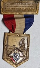 1928 Knights of Columbus Bronze Medal 46th Convention Cleveland Ohio