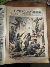 LA DOMENICA DEL CORRIERE 13 GIUGNO 1943  CON SOVRACOPERTINA LEGGI DESCRIZ.