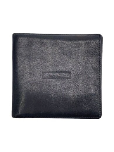 Dior Men Black Leather Two Fold Wallet BLK