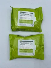 2x Neutrogena Naturals Purifying Makeup Remover Cleansing Towelettes Wipes 25ct