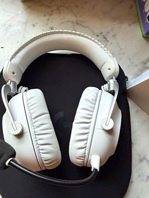 Logitech Pro X 2 Headset White Headband Boom Mic Open Box
