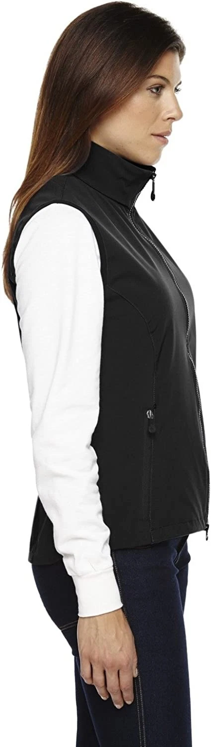 78050 North End Womens Soft Shell Performance Vest Black XS