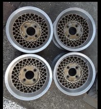 JDM B-0073 Old car Rare 13-inch Fortran FM-1360 mesh wheels 4-book set No Tires