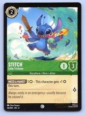 Lorcana Stitch - Little Trickster Azurite Sea 6 C 26/204 NM