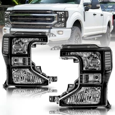 For 2020-2022 Ford F250 F350 SuperDuty Halogen Headlights Headlamps Left+Right