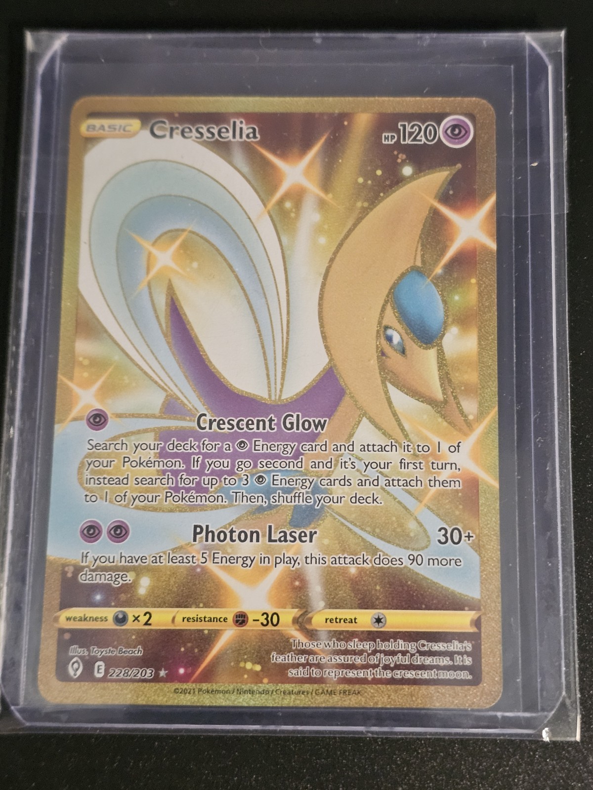 Cresselia (Secret) 228/203 SWSH07: Evolving Skies Holo