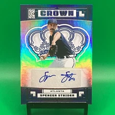 2022 Panini Capstone Crown Autographs Spencer Strider # C-SS Auto CLEAN